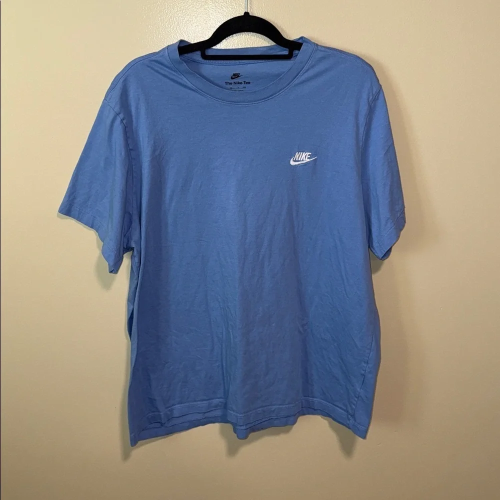 Nike Sky Blue Tee with White Logo size 2xl
